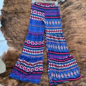KIDS XL AZTEC PALAZZO PANTS